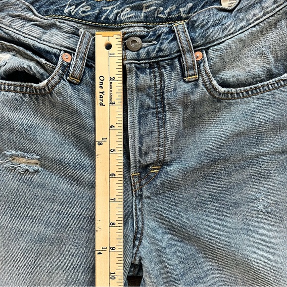 Free People Pioneer Straight Jeans in Washed Denim - Picture 7 of 13